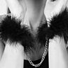 Menottes en plumes Bijoux Indiscrets Za Za Zu | Ajustables et Sensuelles
