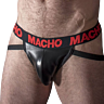 Jockstrap MACHO MX25RC en simili cuir élastique