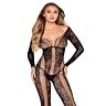 Bodystocking LEG AVENUE 89369 | Dentelle et résille élégantes