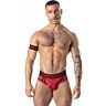 Slip jock LOCKER GEAR Sport Mesh rouge S