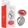 Plug Anal INTENSE avec Cristal Rouge Taille L