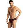 Slip ANAIS MEN Tribal XL en microfibre rouge