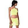 Falda Music Legs TOP Y FALDA LUREX AMARILLO NEON