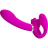 Vibrateur Double Strap-On Pretty Love Valerie 12 Vibrations