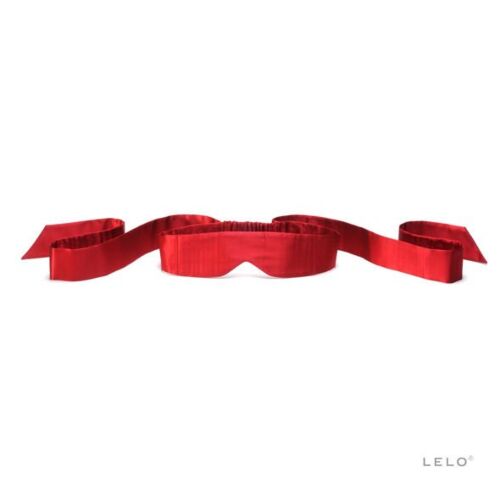Lelo rouge bande de soie pour les yeux intimes