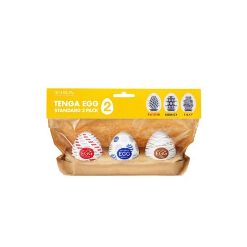 Masturbateur Tenga Œuf Standard 3 Pack II Textures Variées