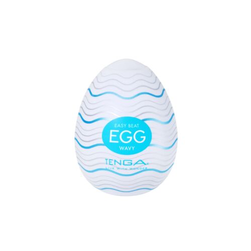 Masturbateur Tenga EGG WAVY avec textures ondulées