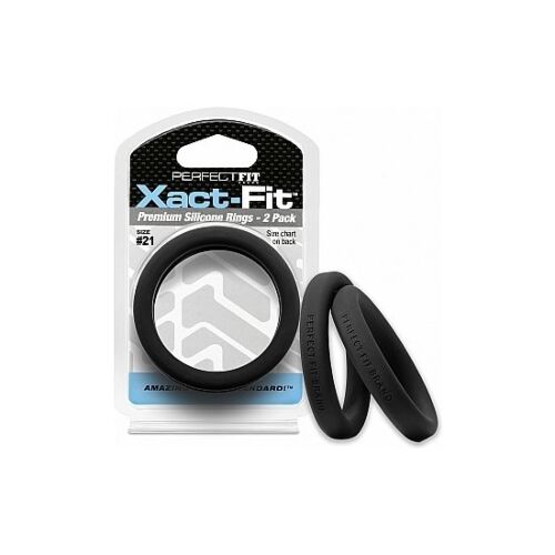 Pack Xact-fit: Anneaux en Silicone 20cm - Noir