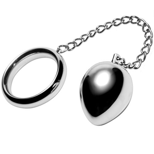 Plug Anal BDSM Metal Hard - Anneau et Chaîne Métallique
