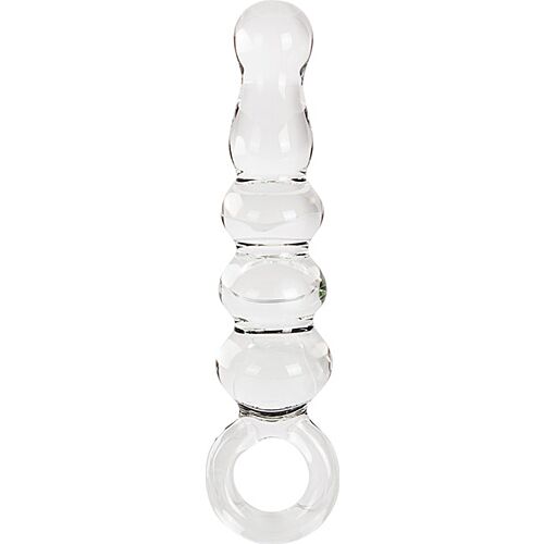 Dildo S Pleasures Crystal SOLARIS à billes pour stimulation