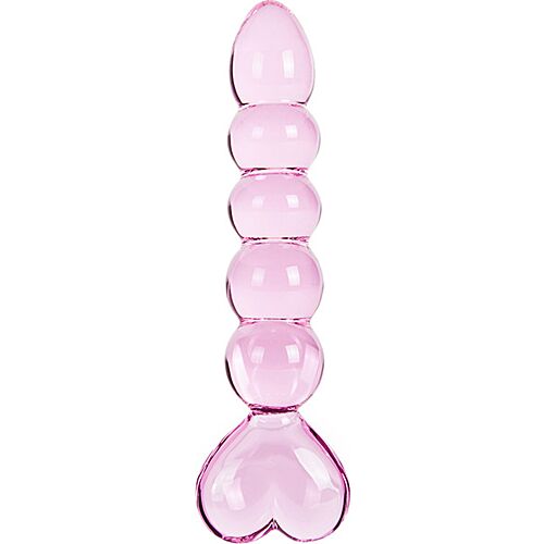 Dildo S Pleasures Crystal VENUS avec grip en cœur