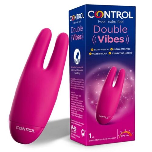 Vibrateur Lay-on Control Toys Double Vibes - Double stimulation simultanée.
