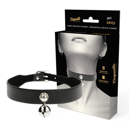 Collier de bondage Coquette Accessories Chic Desire en cuir vegan
