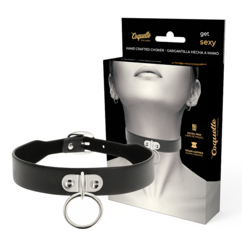 Collier Bondage Coquette Chic Desire - Cuir Vegan Ajustable