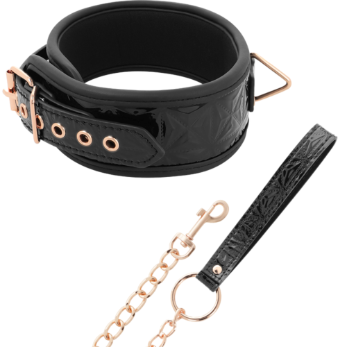 Collier BDSM BEGME BLACK EDITION en cuir vegan