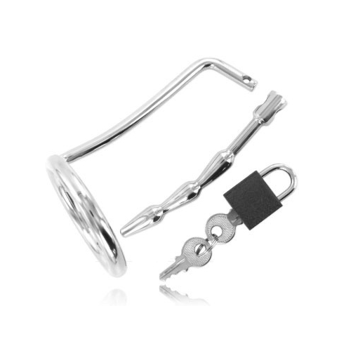 Dilatateur BDSM METAL HARD avec anneau testiculaire