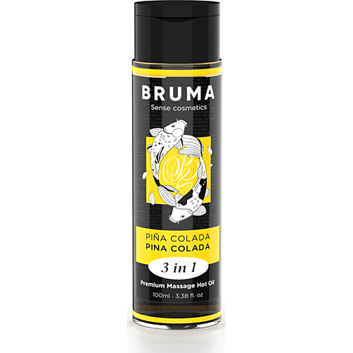 Huile de Massage BRUMA Pina Colada 3 en 1 avec Effet Chaleur