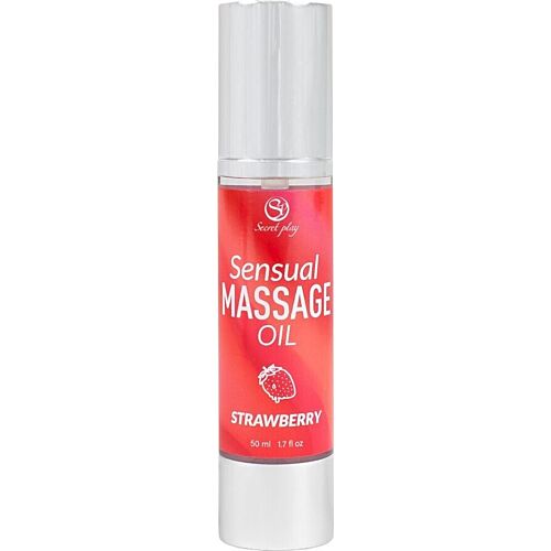 Huile de Massage SECRETPLAY à la Fraise - 50ml