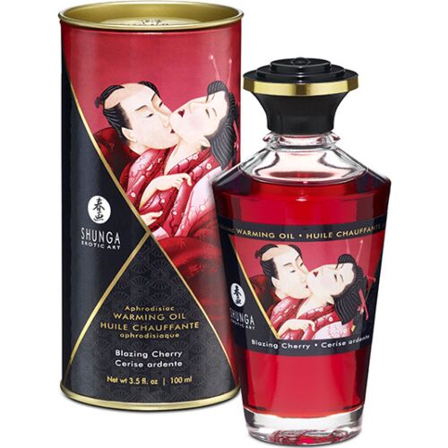Huile de massage chauffante SHUNGA Cerise 100 ml