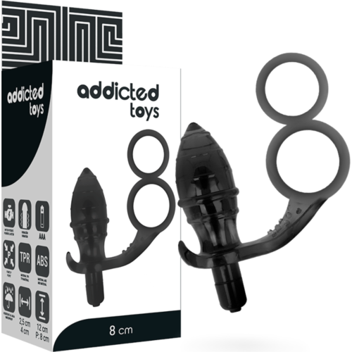 Plug anal ADDICTED TOYS avec double anneau