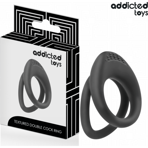 Anillo texturizado doble ADDICTED TOYS pour le pénis