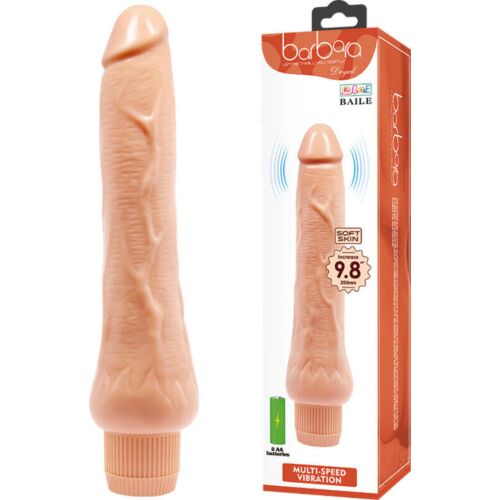 Vibrateur réaliste Baile Barbara 25 cm avec vibrations ajustables