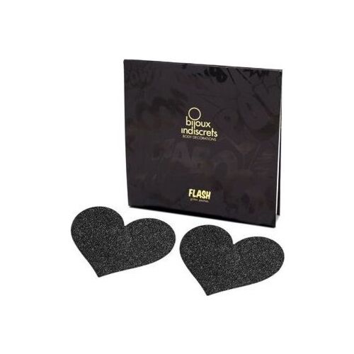 Accessoires Bijoux Flash Coeur Noir - Décorations Autoadhesives