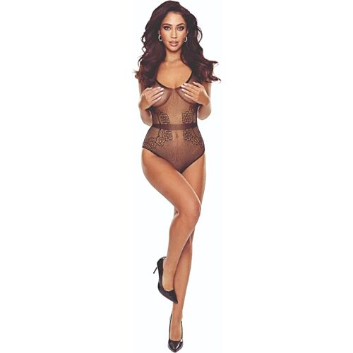 Bodystocking PASSION BS115 en encolure et dentelle