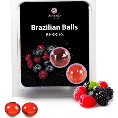 Bolas Brésiliennes SECRETPLAY avec lubrifiant aux fruits
