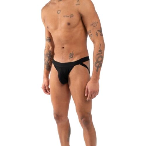Jockstraps BURN Double Black Jock L avec transparences