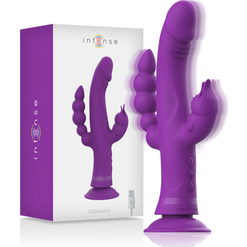 Vibrateur Rabbit Intense Fun Casanova triple moteur puissant
