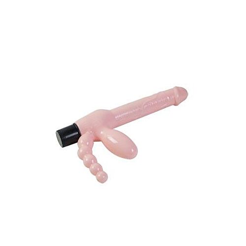 Harnais BAILE 25.4 cm avec vibromasseur et stimulation anal