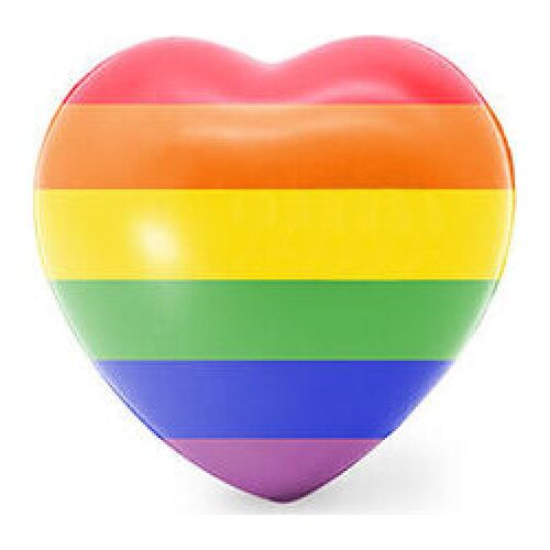 Complément antistress PRIDE Coeur Rainbow 7,5 x 7,1 cm