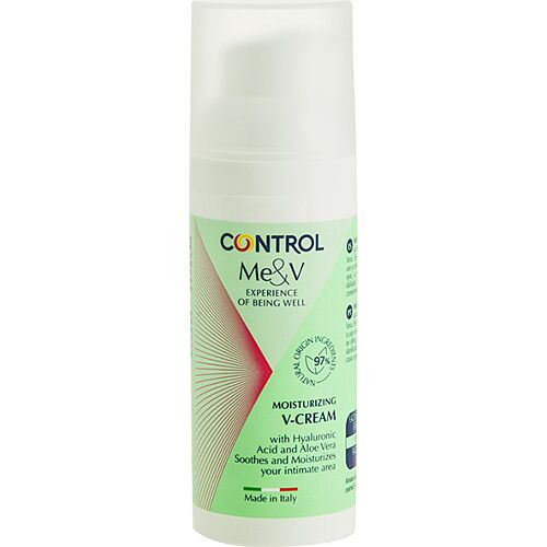 Contrôle Crème Hydratante Intime 50 ml - Acide Hyaluronique et Aloe Vera