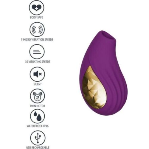 Succionneur XOCOON Divine Love - Double stimulation clitoridienne