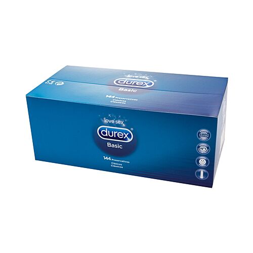 Préservatifs Durex Basic 144 UDS - Naturels et transparents