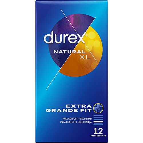 Préservatifs DUREX Natural XL 12 unités - Confort extragrande