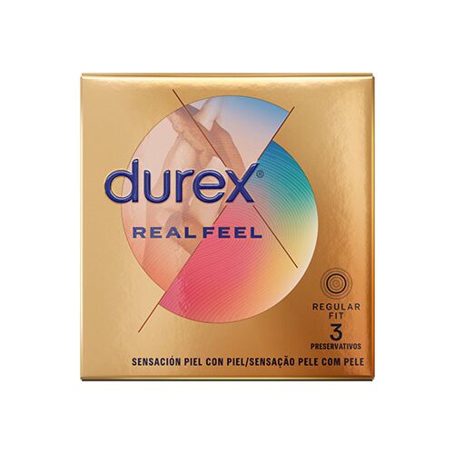 Préservatifs DUREX Real Feel 3 unités - Sensation naturelle