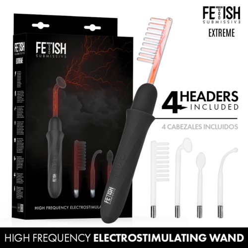 Vibrateur Wand FETISH SUBMISSIVE avec électrostimulation