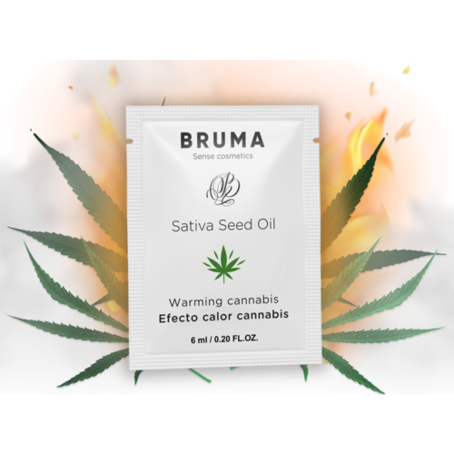 Gel glissant BRUMA 6 ML au goût cannabis avec effet chaleur