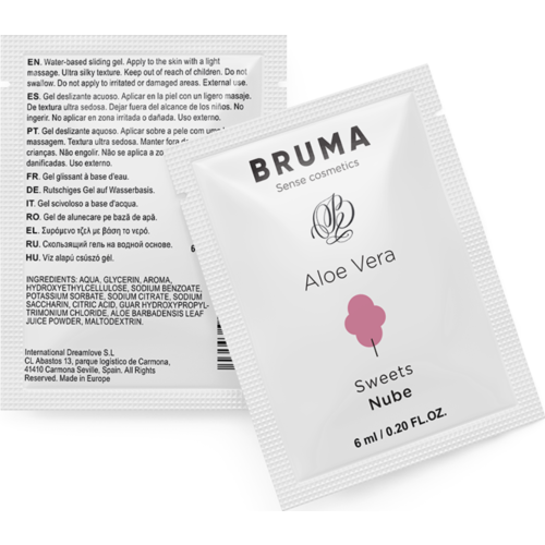 Gel Glissant BRUMA 6 ML avec Aloe Vera et goût bonbon
