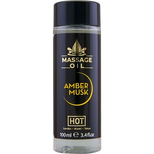 Huile de massage HOT Amber & Musk 100 ml - Luxe sensoriel