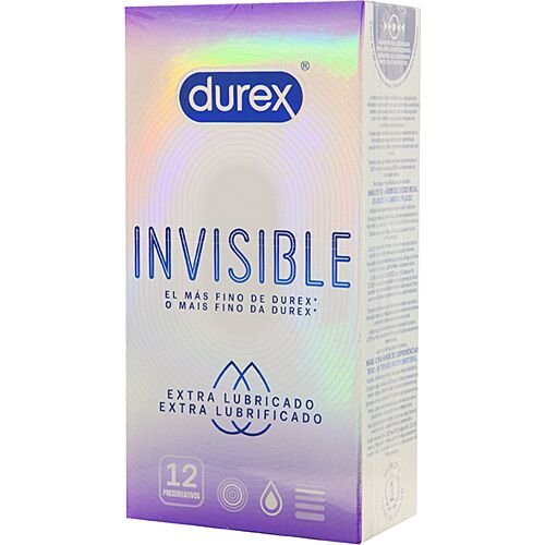 Préservatifs Durex Invisible Extra Lubrifiés - Sensibilité Maximale