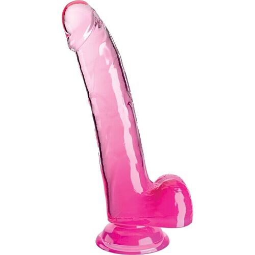 Dildo King Cock Clear 20.3 cm avec ventouse
