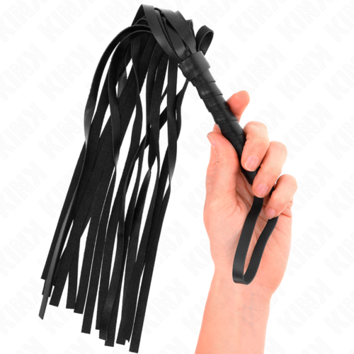 Fouet KINK SIMPLE BLACK WHIP 45 CM pour plaisir osé