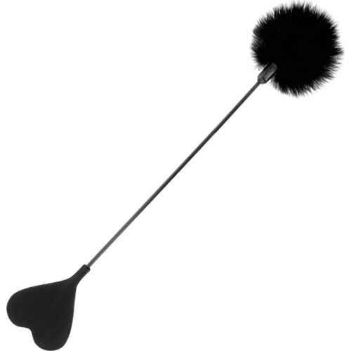 Látigo Darkness 40 cm avec plumes stimulantes