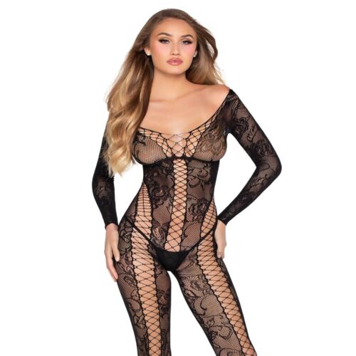 Bodystocking LEG AVENUE 89369 | Dentelle et résille élégantes