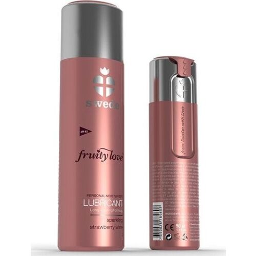 Lubrifiant Fruity Love Swede Fraises Champagne 100 ml