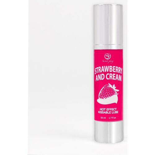Lubrifiant Secretplay 2-1 Effet Chaleur Fraise & Crème 50 ml