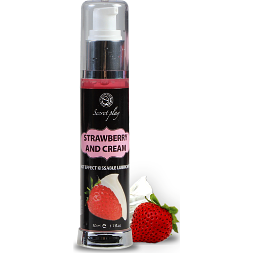 Lubrifiant Secretplay 2-1 Effet Chaleur Fraise & Crème 50 ml